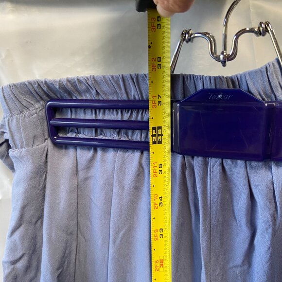 New Look Light Blue, Wide-Legged Wrap Around Pants with an Overlay and Tie Waist - Picture 9 of 9